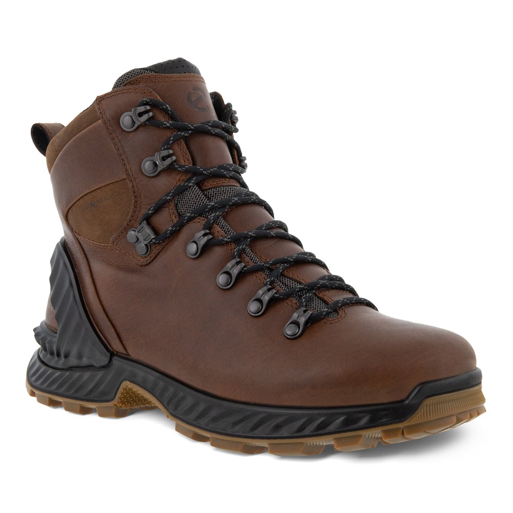 ECCO Mens Boots Brown - Exohike Retro Hiker - MTX-651390